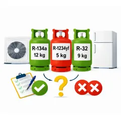 Wybór odpowiedniego czynnika do klimatyzacji: R-134a, R-1234yf czy R-32? Sprawdź, który jest najlepszy.