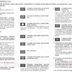 Symbol przeciwmgielne tylne: lampka kontrolna tylnego światła przeciwmgielnego.