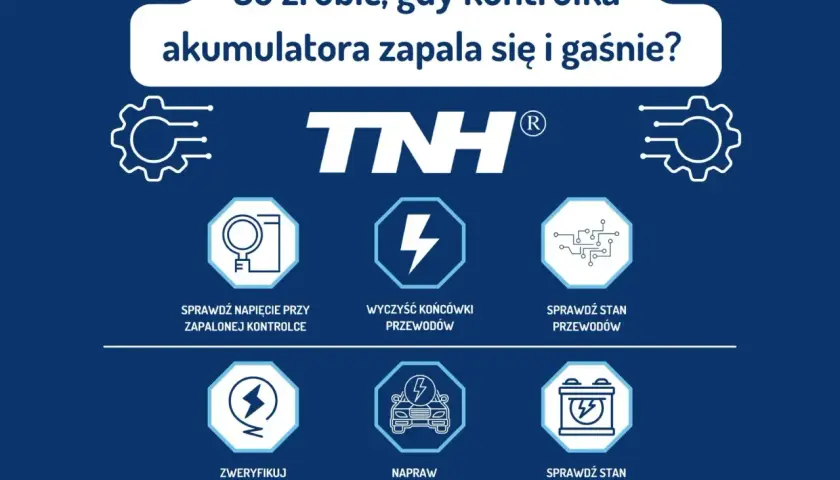 Co zrobić, gdy kontrolka alternatora zapala się i gaśnie? Sprawdź napięcie, przewody, pasek i sam alternator.