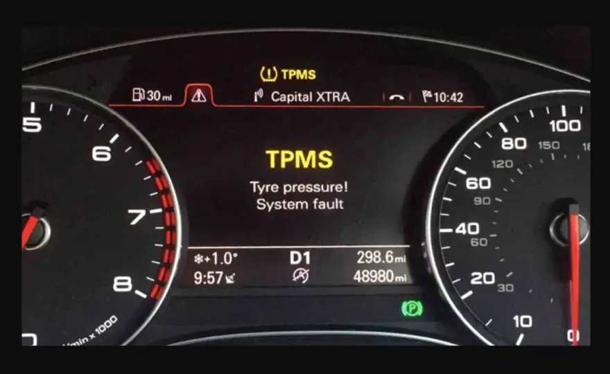 Audi A4 B8 - Jak skasować kontrolkę ciśnienia w oponach?