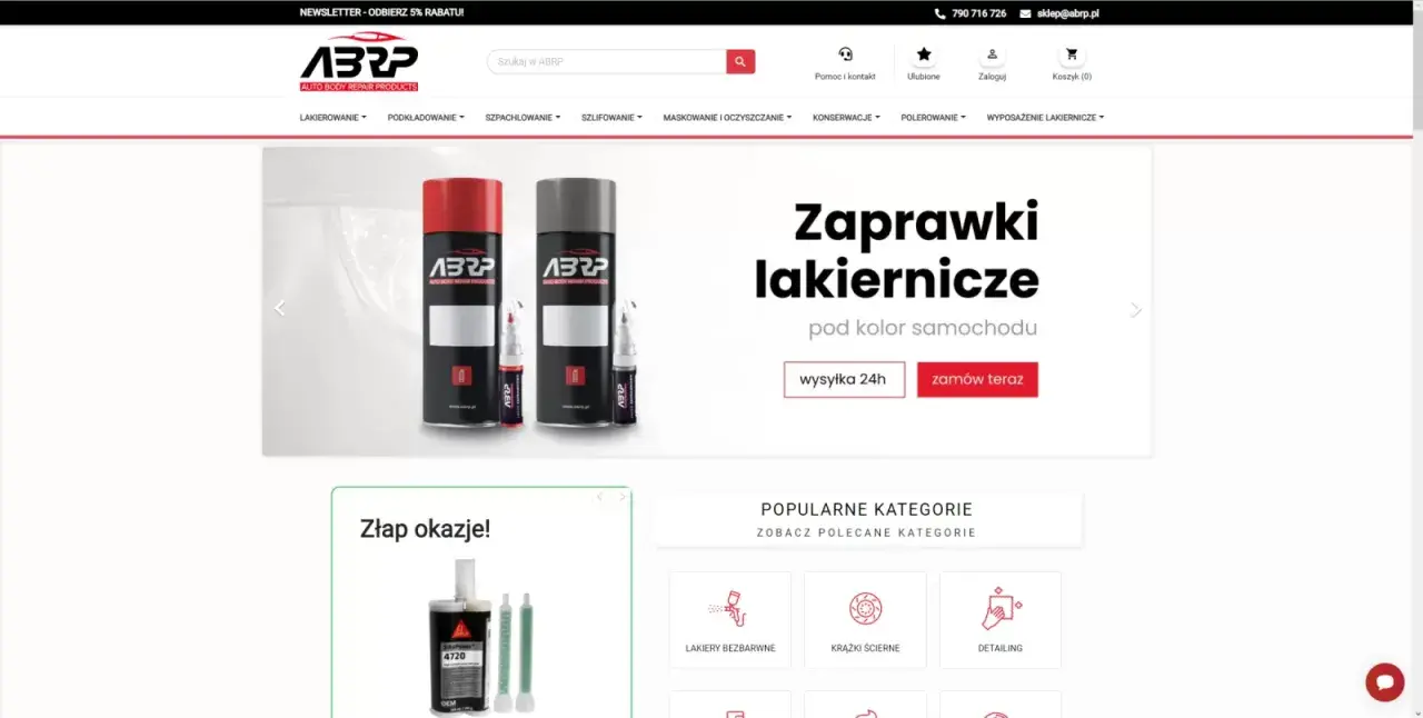 Zestaw do zaprawek lakierniczych pod kolor samochodu. Dostępne różne kolory lakieru samochodowego.