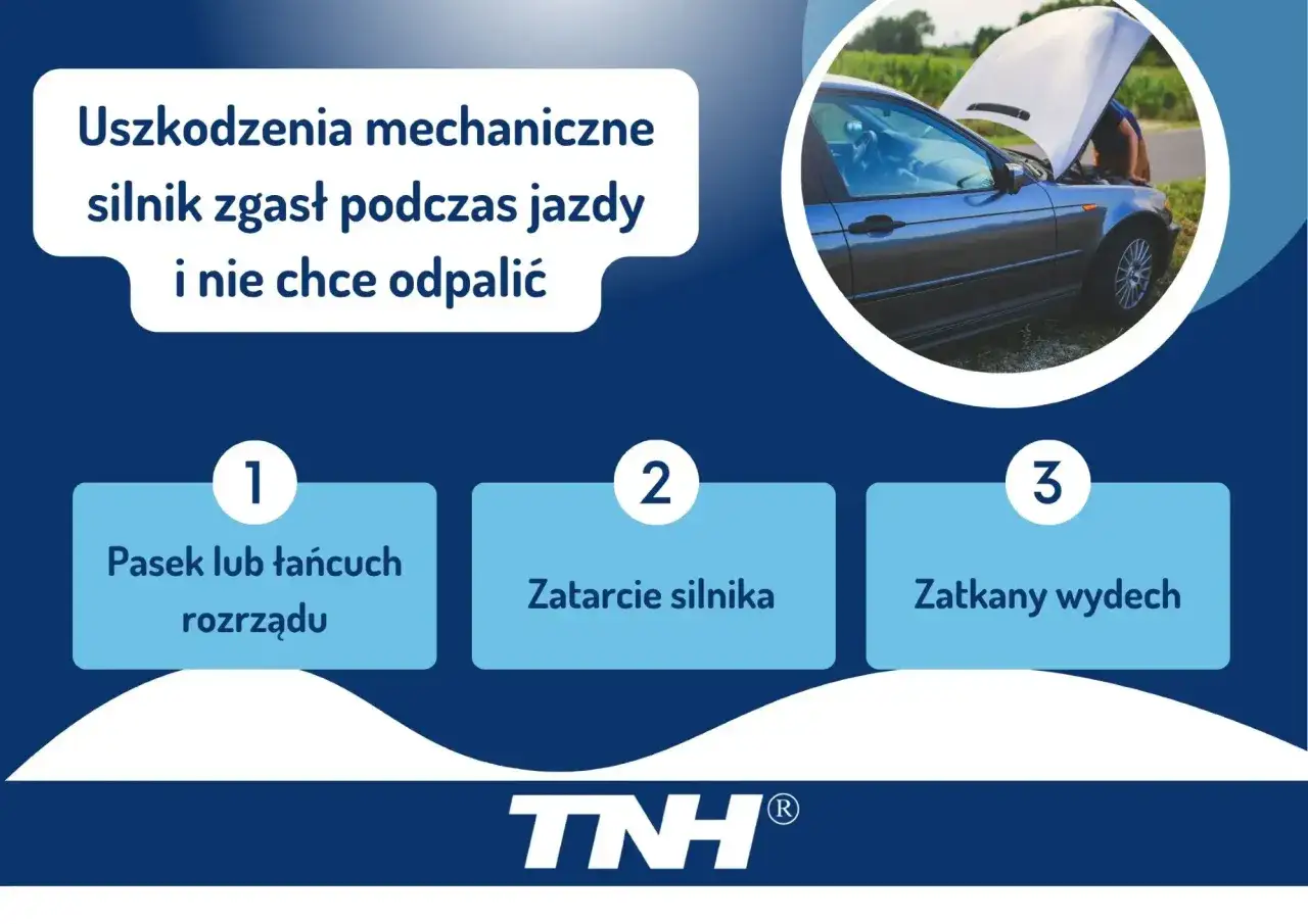 Auto odpala i gaśnie? Przyczyny: pasek rozrządu, zatarcie silnika, zatkany wydech. Mechanik pomoże.